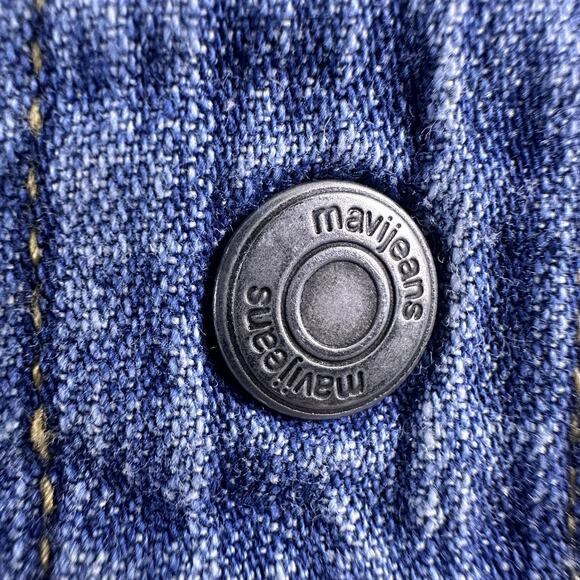 Mavi Unisex Denim Snap Shirt “John” Blue Long Sleeve Size Large- Long‎ Sleeve - Picture 6 of 14